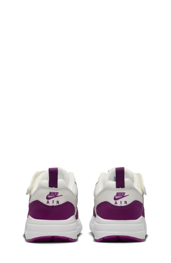 Nike Kids' Air Max 1 Easyon Sneaker In Summit White/ Viotech/ White