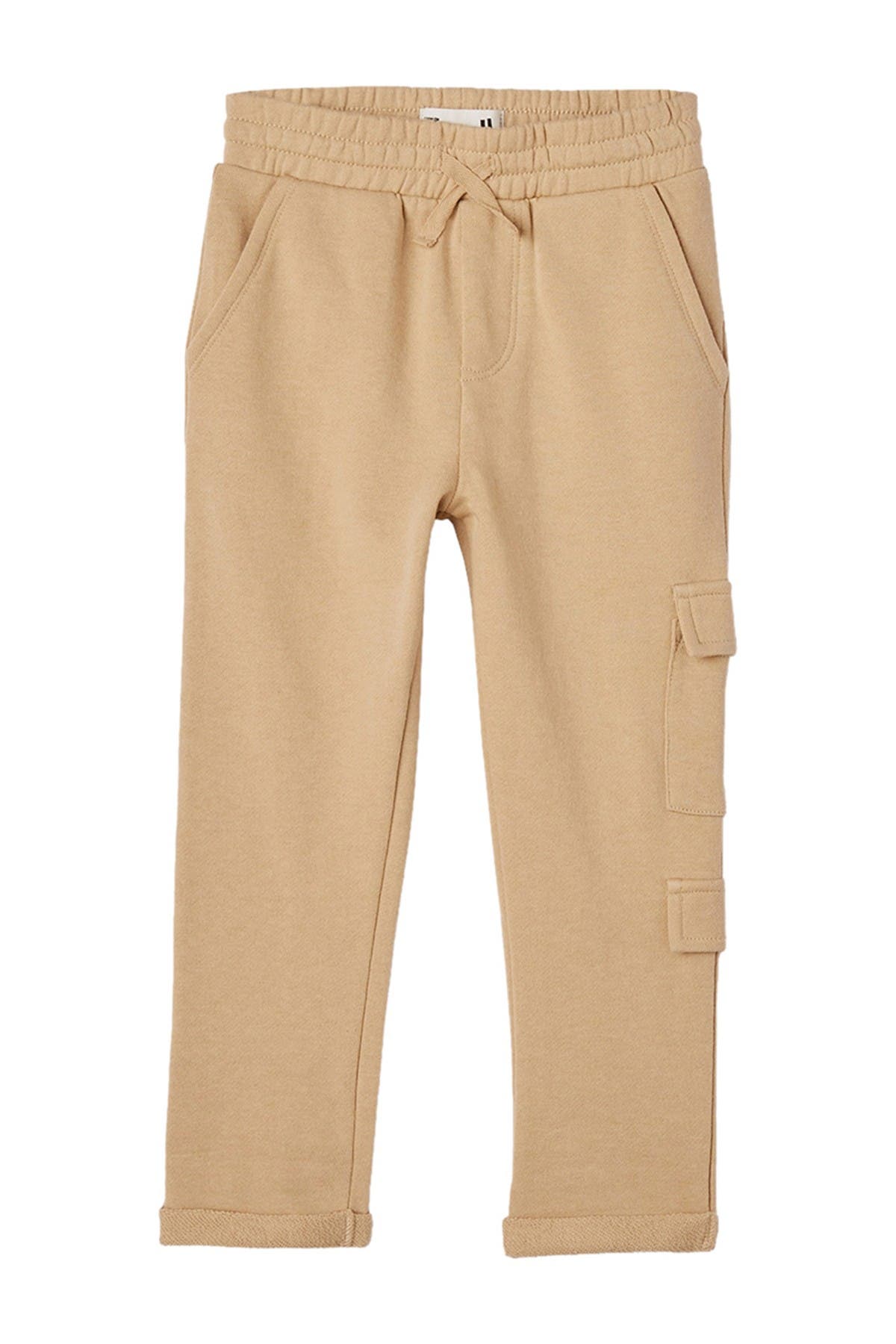 yellow cargo sweatpants