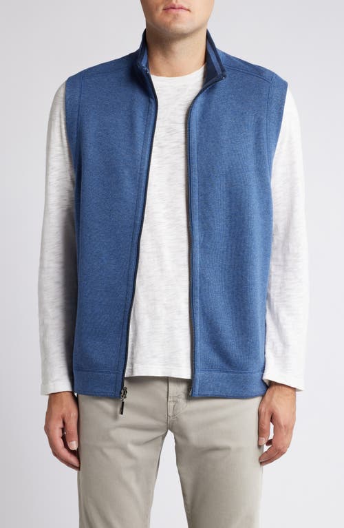 Shop Tommy Bahama Flip Coast Reversible Zip Vest In Blue Note