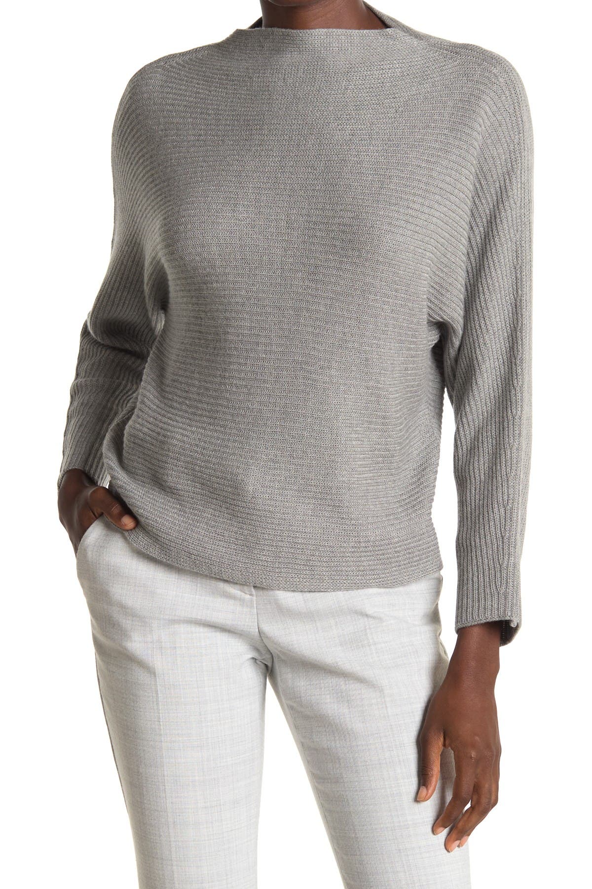 ribbed dolman sweater