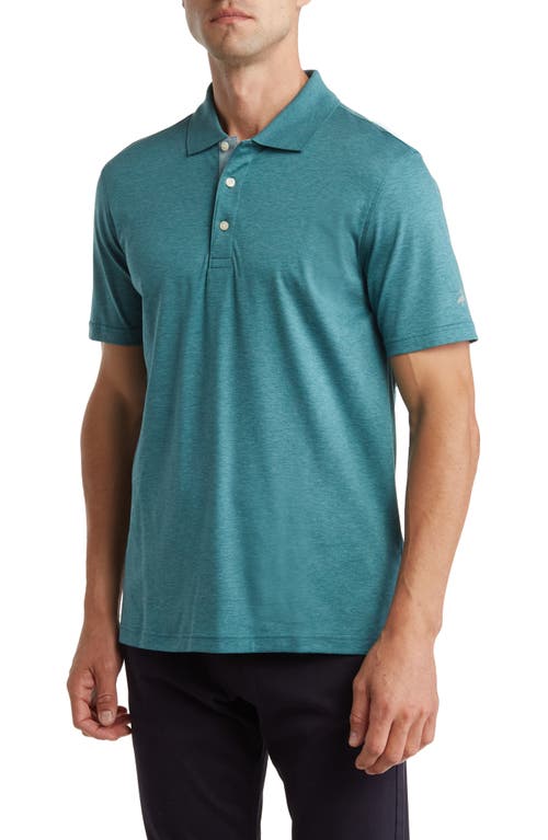 Shop Brooks Brothers Solid Golf Polo In Teal