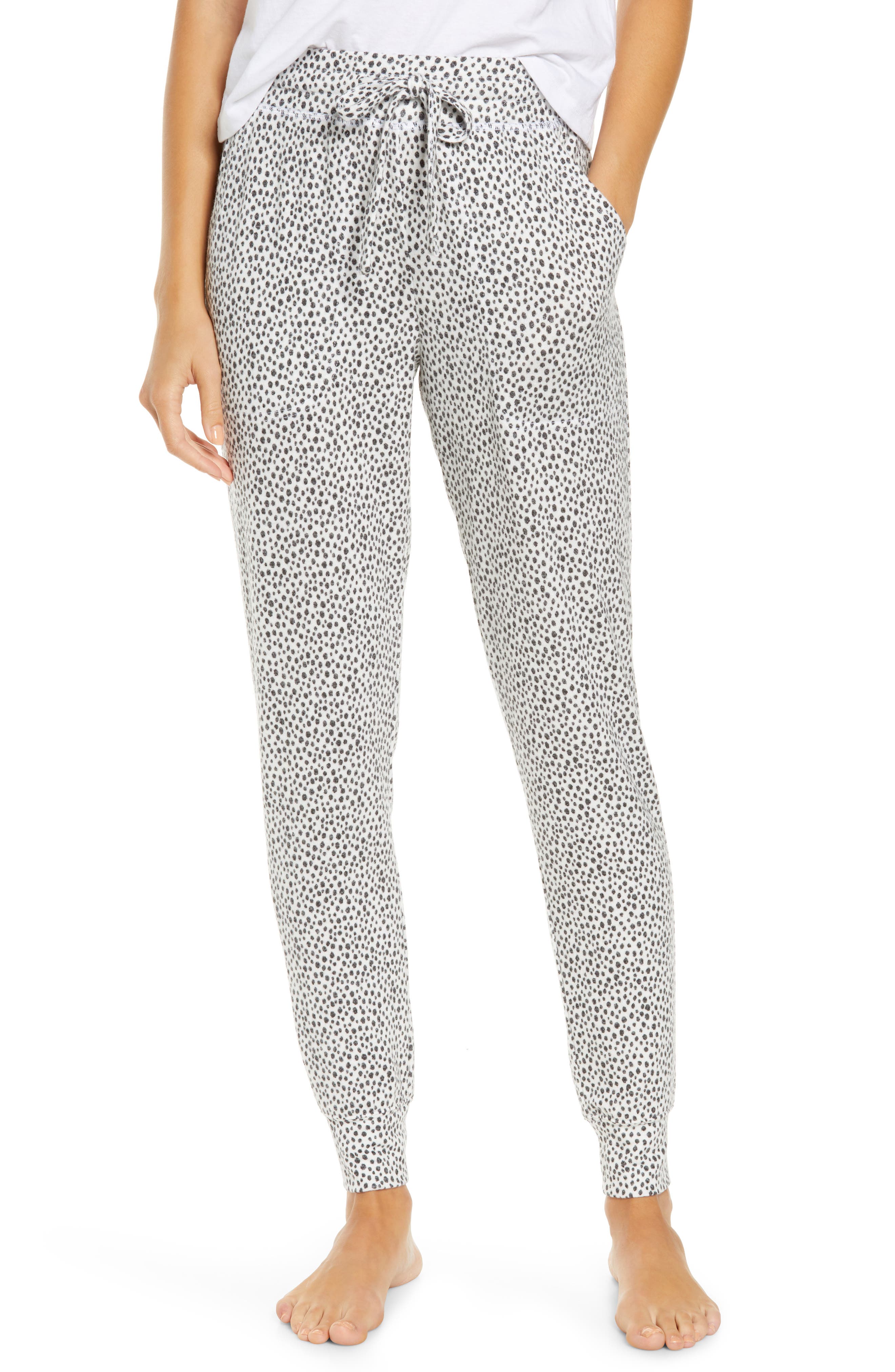 BP. Jogger Pants, Main, color, IVORY EGRET SPOT LEOPARD