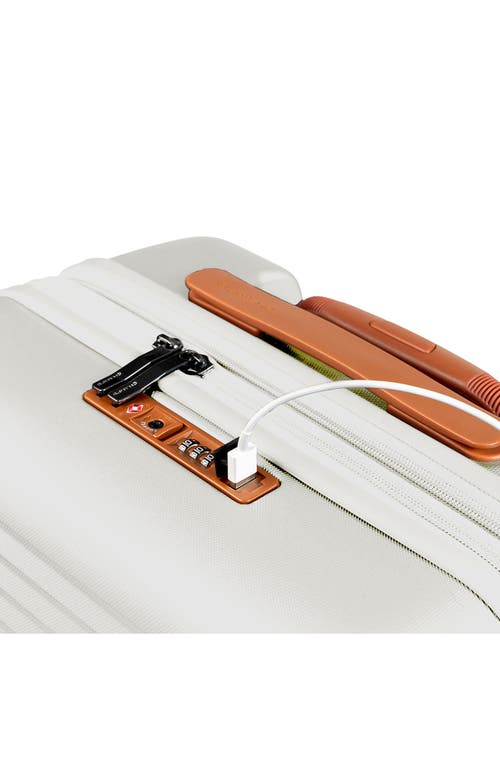 Champs Vintage Ii 20-inch Hardside Spinner Carry-on In Ivory