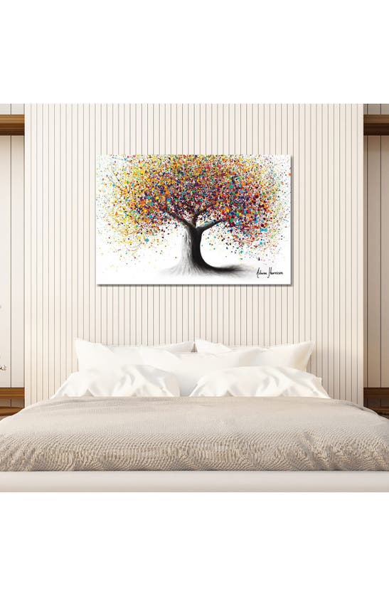 Icanvas Rainbow Soul Tree By Ashvin Harrison Canvas Wall Art In White-multi