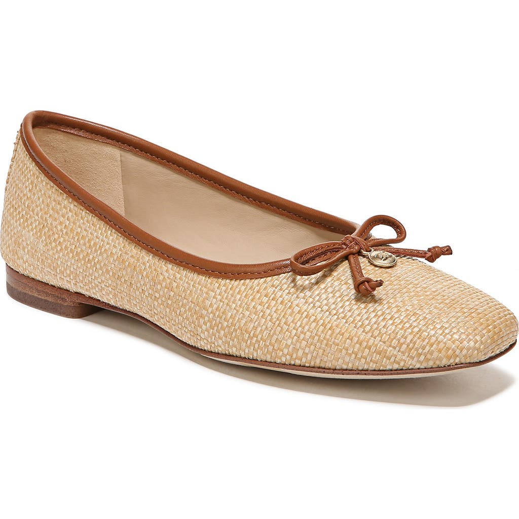Sam Edelman Meadow Ballet Flat In Bleached Beechwood