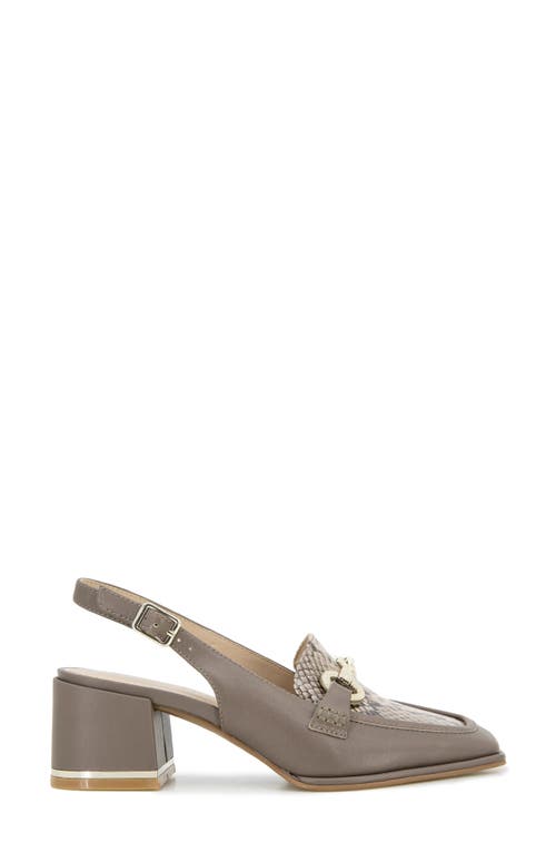 Kenneth Cole Elina Slingback Bit Loafer Pump In Shitake Leather