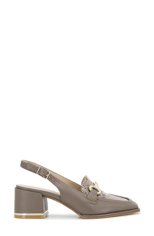 Shop Kenneth Cole Elina Slingback Bit Loafer Pump In Shitake Leather