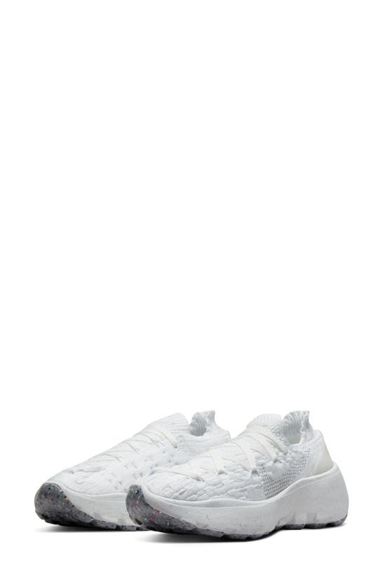 Nike Space Hippie 04 Sneaker In White/ Pure Platinum/ White