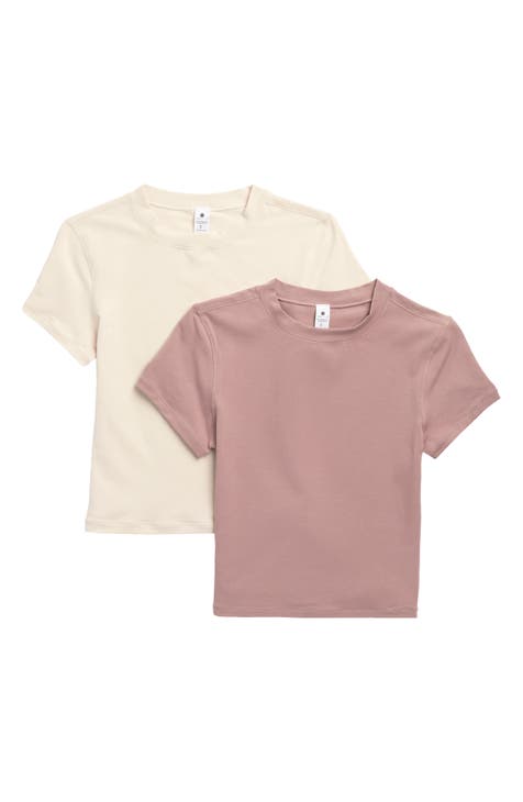 Airlite Melissa 2-Pack Mock Neck Crop Tops