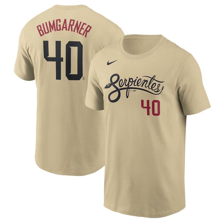 Youth Nike Madison Bumgarner Gold Arizona Diamondbacks City Connect Name & Number T-Shirt