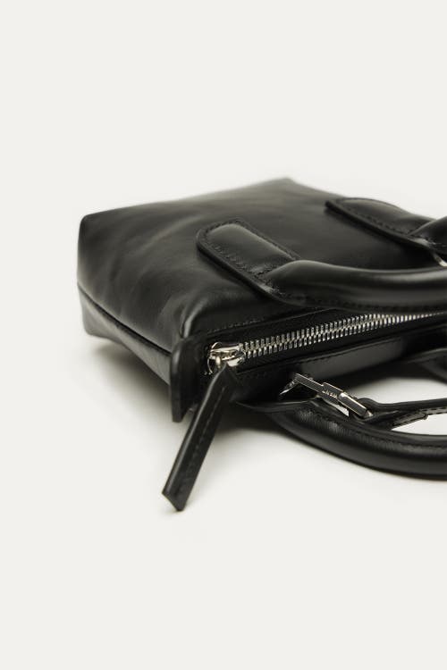 Want Les Essentiels De La Vie Want Les Essentiels Micro O'hare Smooth Leather Crossbody Bag In Black