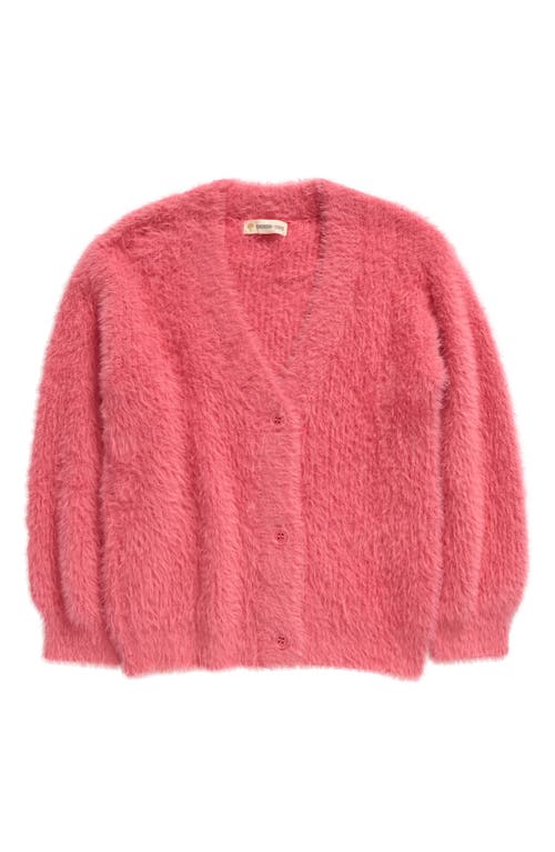 Tucker + Tate Kids' Faux Fur Cardigan in Pink Rapture 