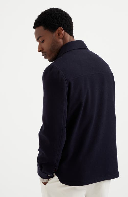 Shop Brunello Cucinelli Overshirt In Navy Blue