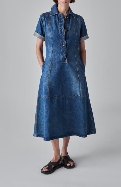 Nordstrom jean dress best sale