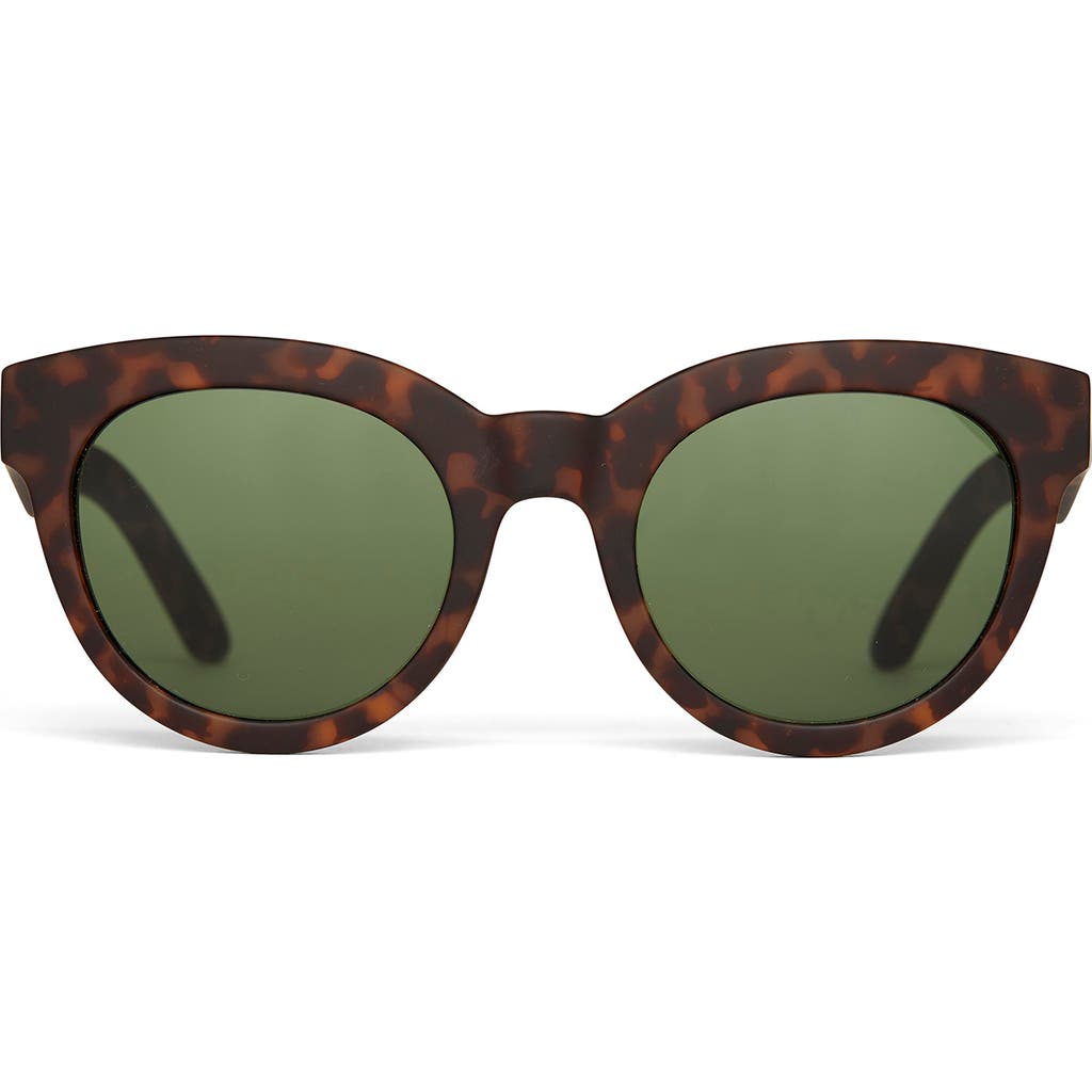 Toms Florentin 52mm Cat Eye Sunglasses In Matte Blonde Tortoise