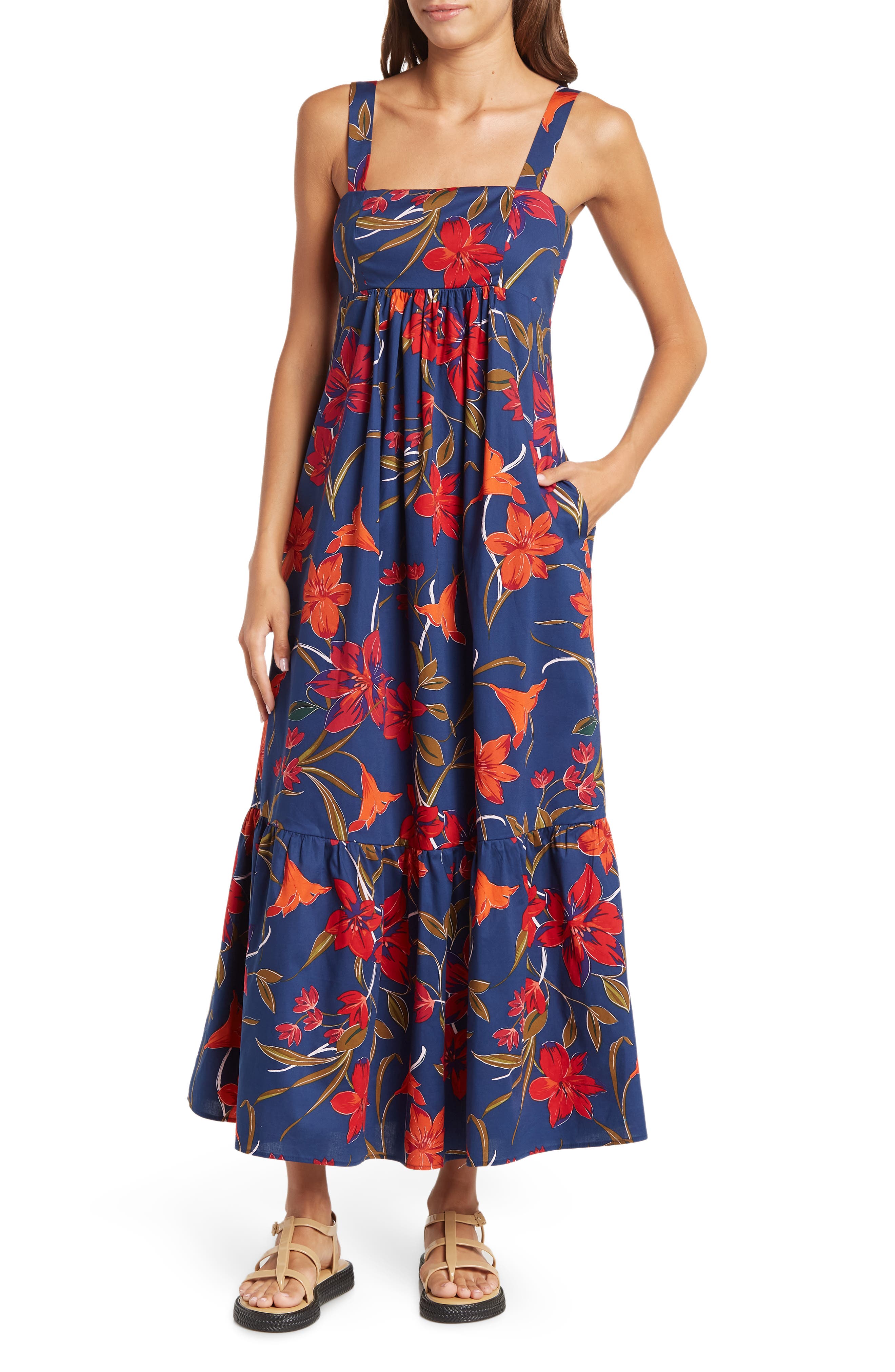 Lily Fest Floral Print Maxi Dress 