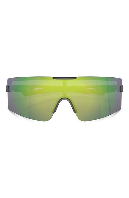 Scuderia Ferrari 43mm Rectangular Sunglasses In Matte Grey