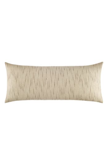Kenneth Cole New York Chenille Lumbar Pillow Cover Bedding In Ivory/mink Brown