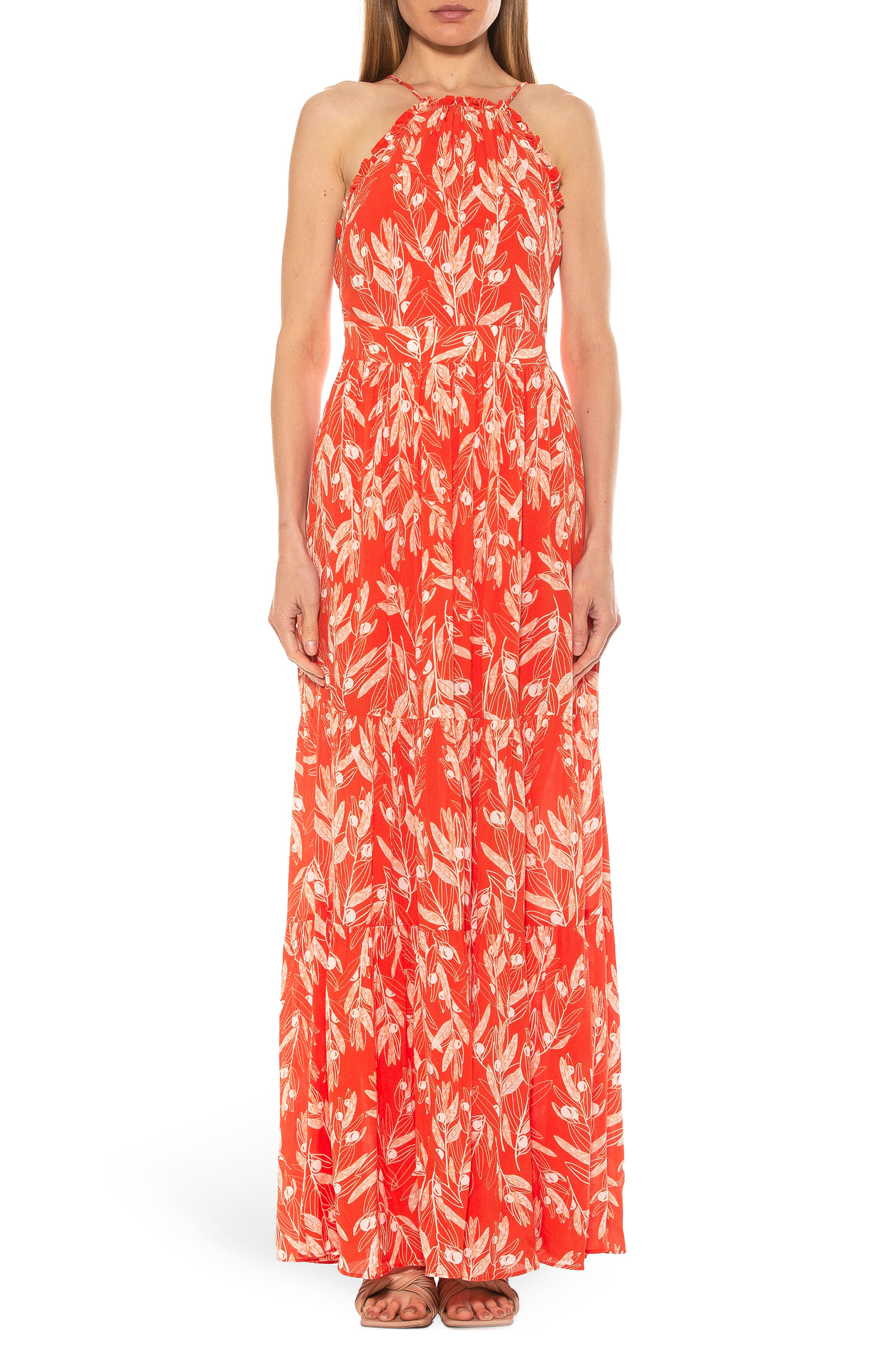 Orange Maxi Dresses for Women 