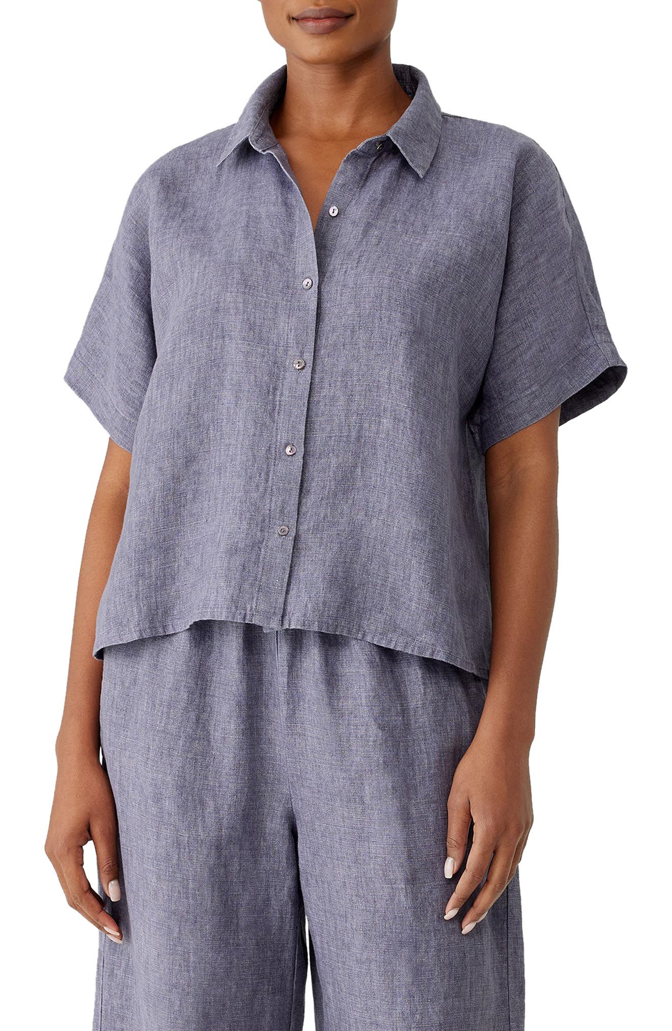 Eileen Fisher Organic Linen Shirt 