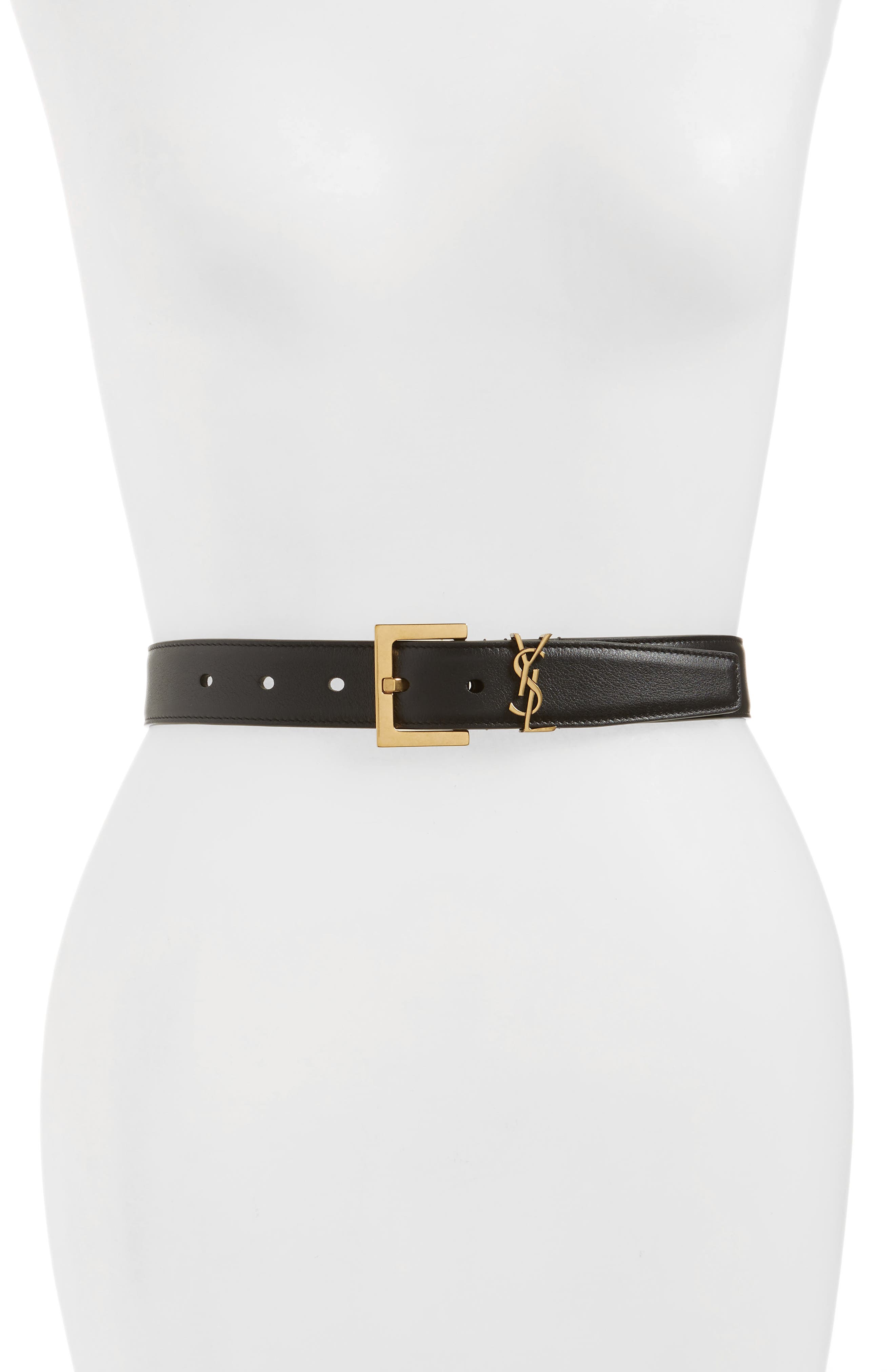 Saint Laurent YSL Logo Leather Belt Nordstrom