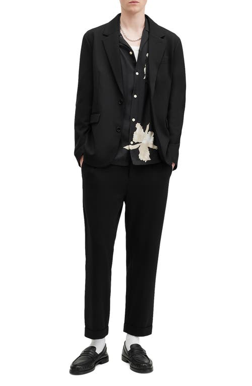 Shop Allsaints Helm Black Stretch Sport Coat