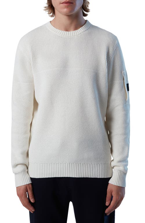 NORTH SAILS Mixed Stitch Cotton & Wool Sweater Marshmellow at Nordstrom,