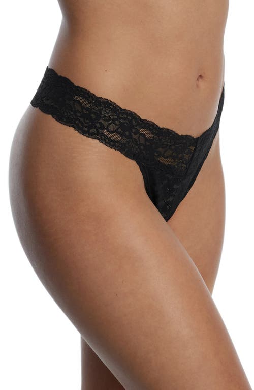 Shop Skarlett Blue Goddess Lace Thong In Black