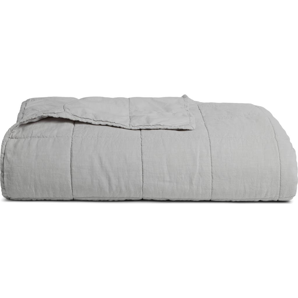 Parachute Linen Box Quilt In Coal