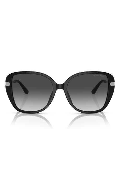 Michael Kors 54mm Gradient Square Sunglasses In Black