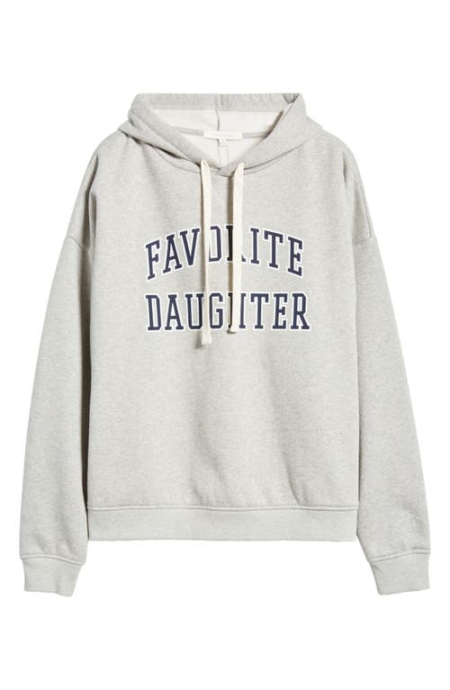 Favorite Daughter The Collegiate Graphic Hoodie In Heather Grey