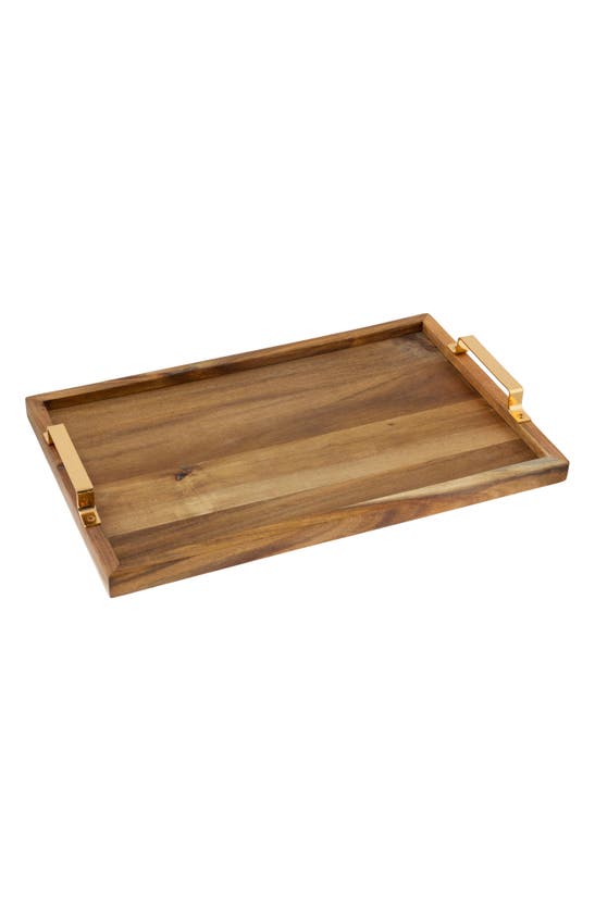 Shop Karma Gifts Wooden Serving Tray In Brown