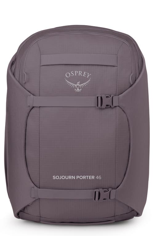 Osprey Sojourn Porter 46-Liter Recycled Nylon Travel Backpack in Graphite Purple at Nordstrom