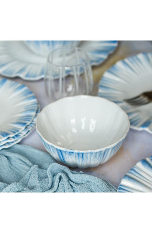 Vietri Bari Blue And White Cereal Bowl In Blue