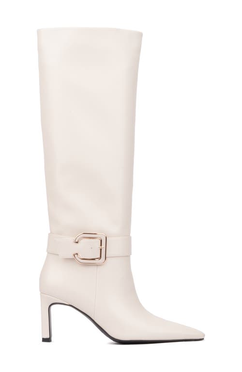 Torgeis Tall Belt Boot In Beige