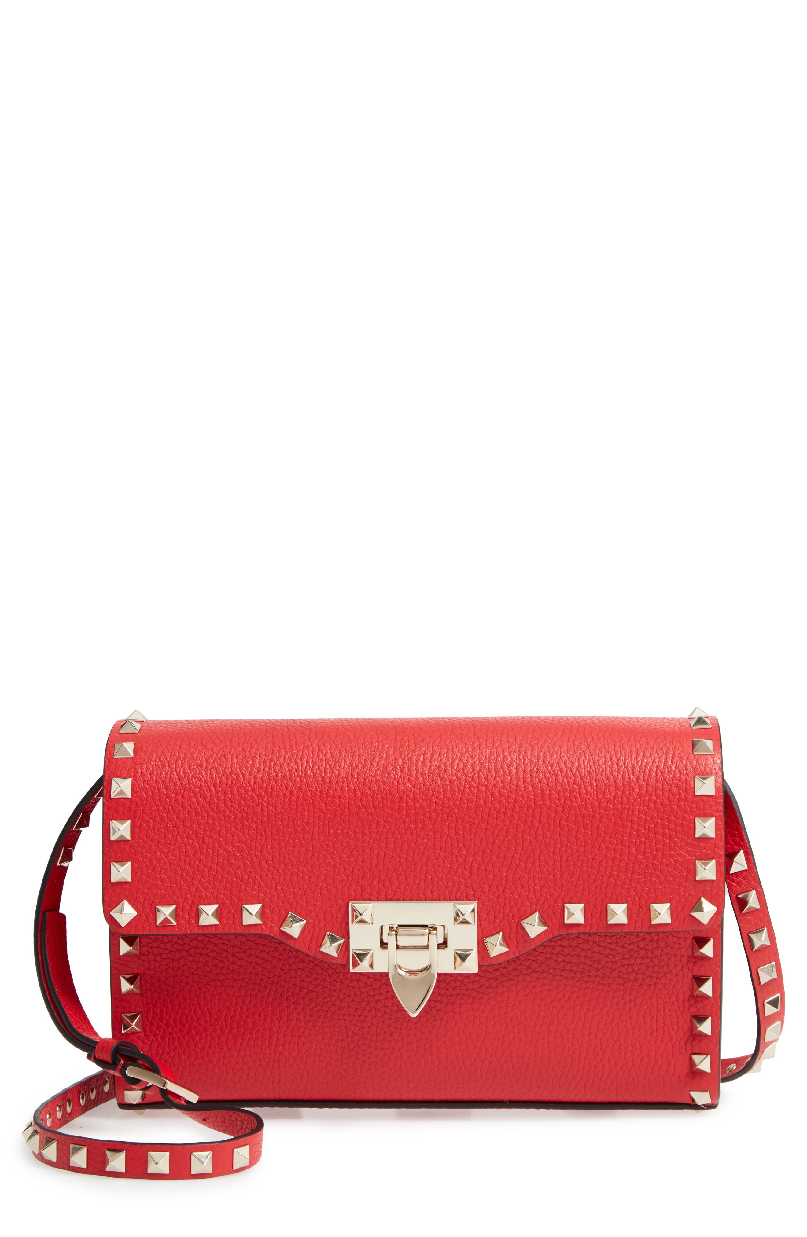 VALENTINO GARAVANI Medium Rockstud Leather Crossbody Bag Nordstrom