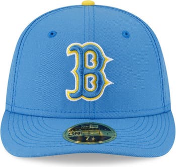 New Era Men's New Era Light Blue Boston Red Sox City Connect Low Profile  59FIFTY Fitted Hat