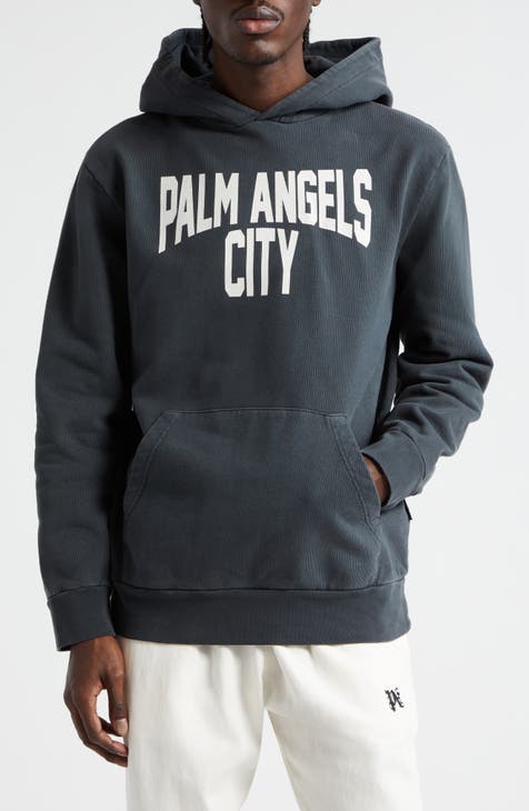 Palm Angels Paris Sprayed Logo Hoodie 'Black' – The Gallery Boutique