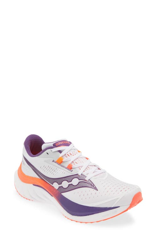 Saucony Endorphin Speed 4 Running Shoe White/Violet at Nordstrom,