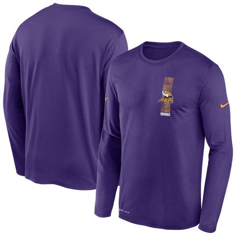 Men's Nike Purple Minnesota Vikings Sideline Athletic Arch Jersey