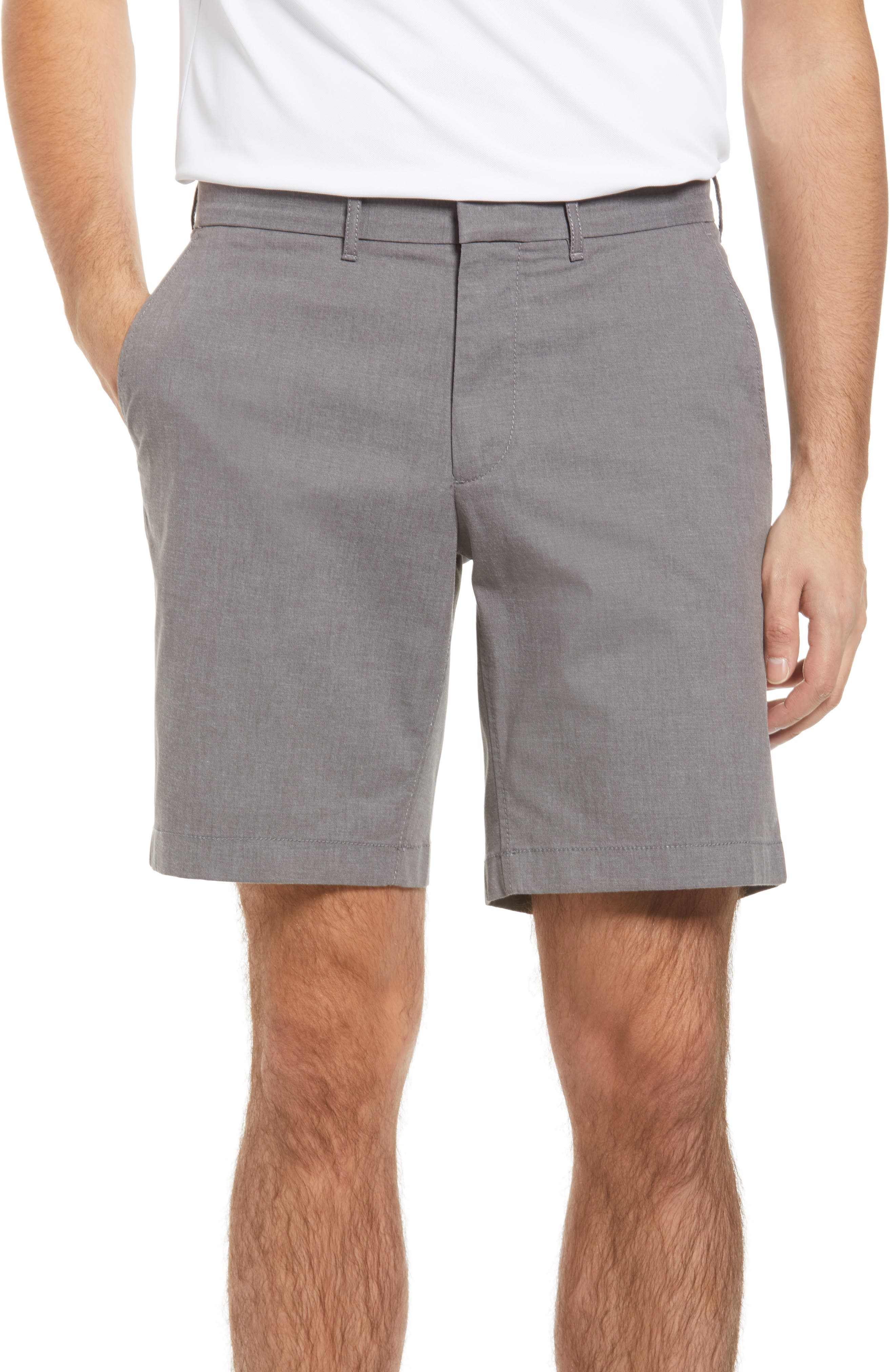 Nordstrom Slim Fit CoolMax® Flat Front Performance Chino Shorts | Nordstrom
