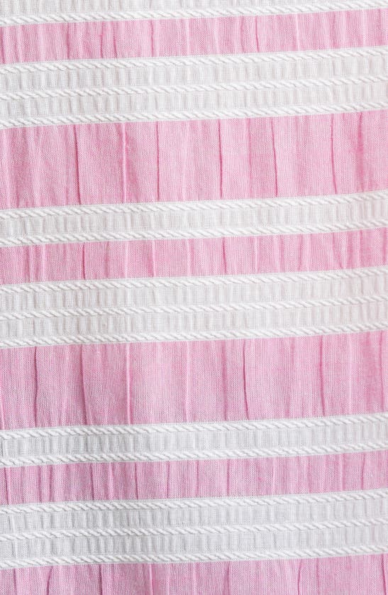 Shop Court & Rowe Stripe Gauze Top In Vineyard Pink