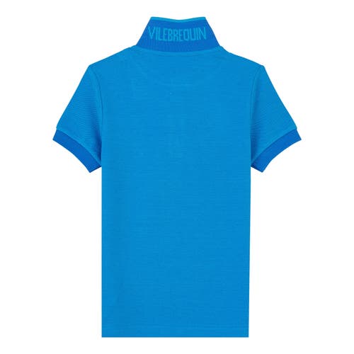 VILEBREQUIN VILEBREQUIN KIDS' COTTON TWO TONE POLO SHIRT 