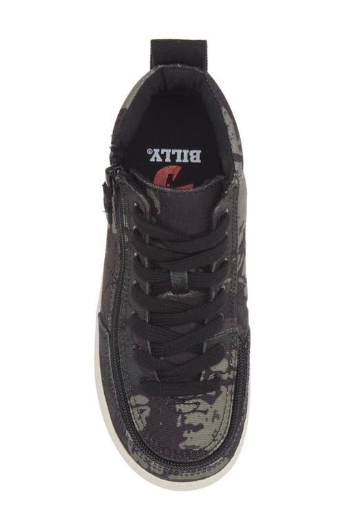 Shop Billy Footwear Kids' Classic Lace High Top Sneaker In Camo/white