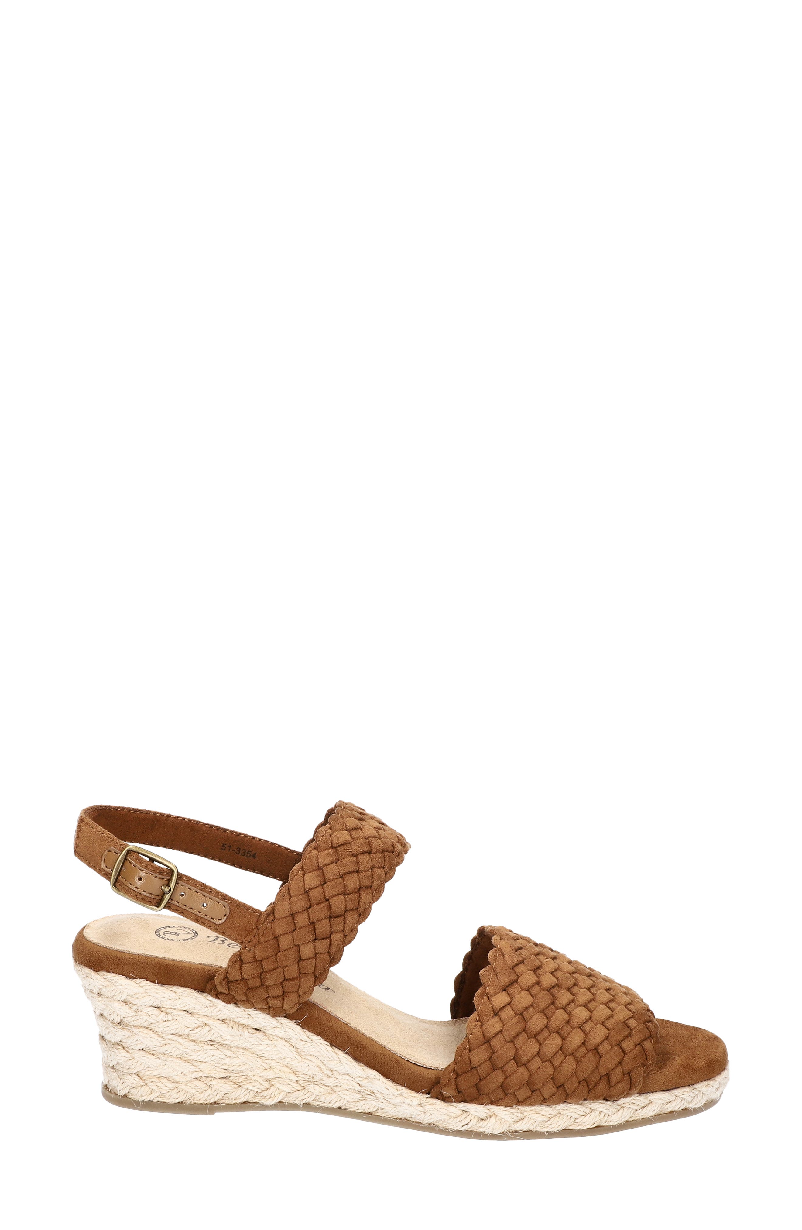 Bella Vita Women's Black Leather Wedge Sandals – Size 6.5 US