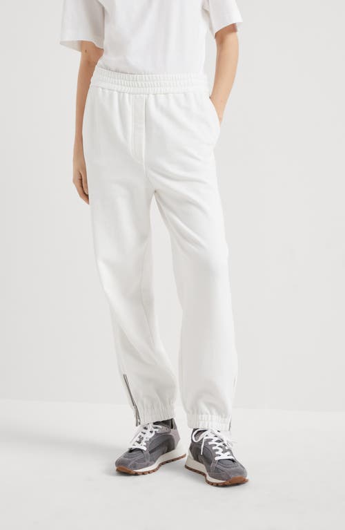 Shop Brunello Cucinelli Track Trousers In Off-white