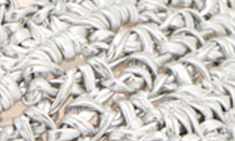 Shop Agl Attilio Giusti Leombruni Crochet Sandal In Argento-silver