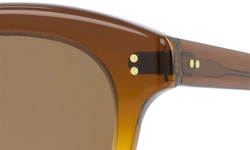 Toms Gwyneth 52mm Round Sunglasses In Cappuccino Champange Fade