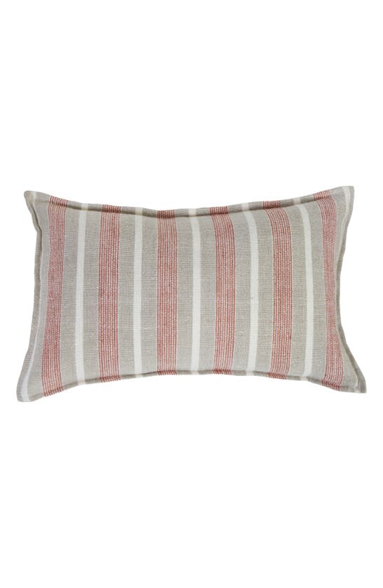 Pom Pom At Home Montecito Striped Rectangular Pillow In Brown Tones