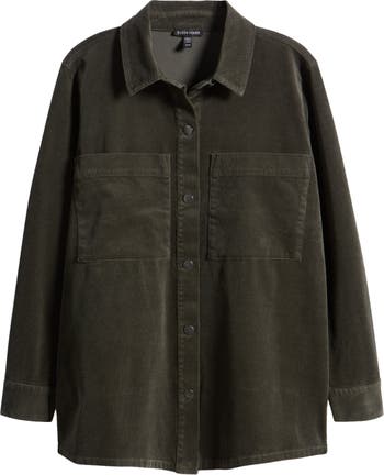 Eileen fisher organic store cotton corduroy coat